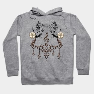 Music, decorative clef Hoodie